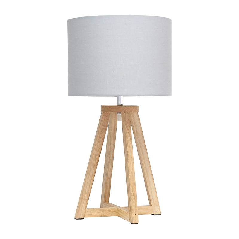 Antique Iced Blue and Natural Rope Finish -Round Hardback Natural Linen Shade -On-Off Rotary switch
