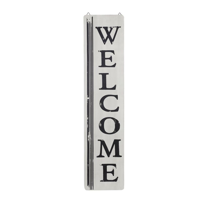 White Welcome Porch Sign