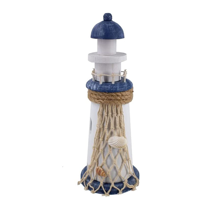 Sail Boat Wooden Lighthouse 10.6' High Nautical Themed Rooms Lighthouse Home Decor