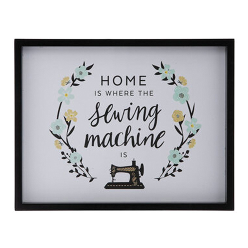 Home Sewing Machine Wood Wall Decor
