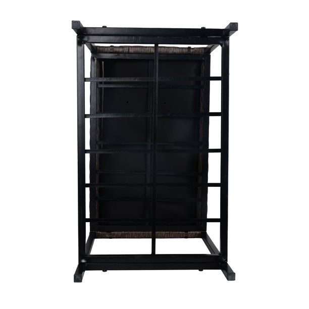 Indoor/Outdoor Rattan Flower Planter Box with Tool Storage Rack Below and Sturdy Elevated Work Area 28' H