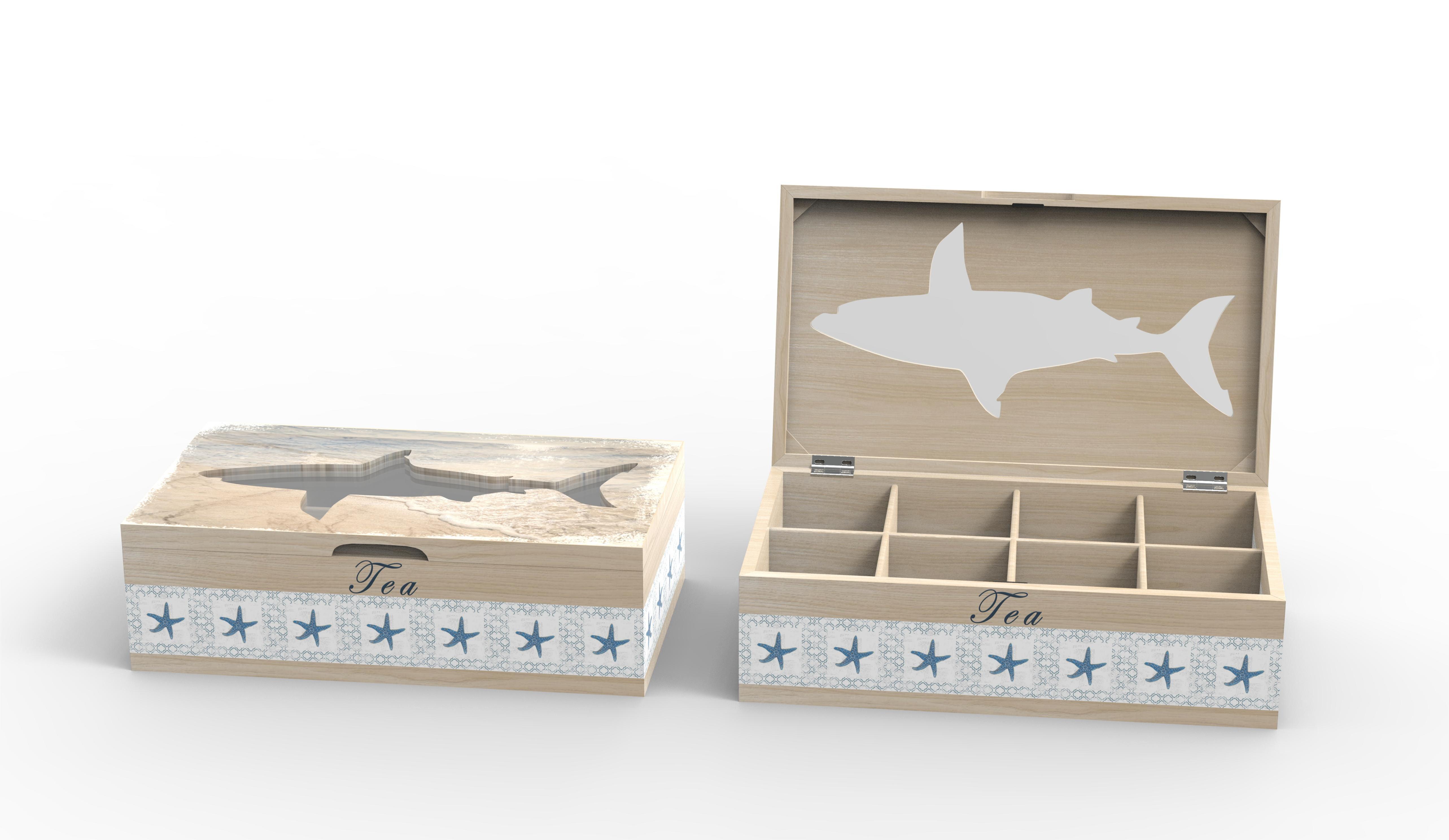 Lixincrafts seaside sanctuary decor, sea style decor,tea box
