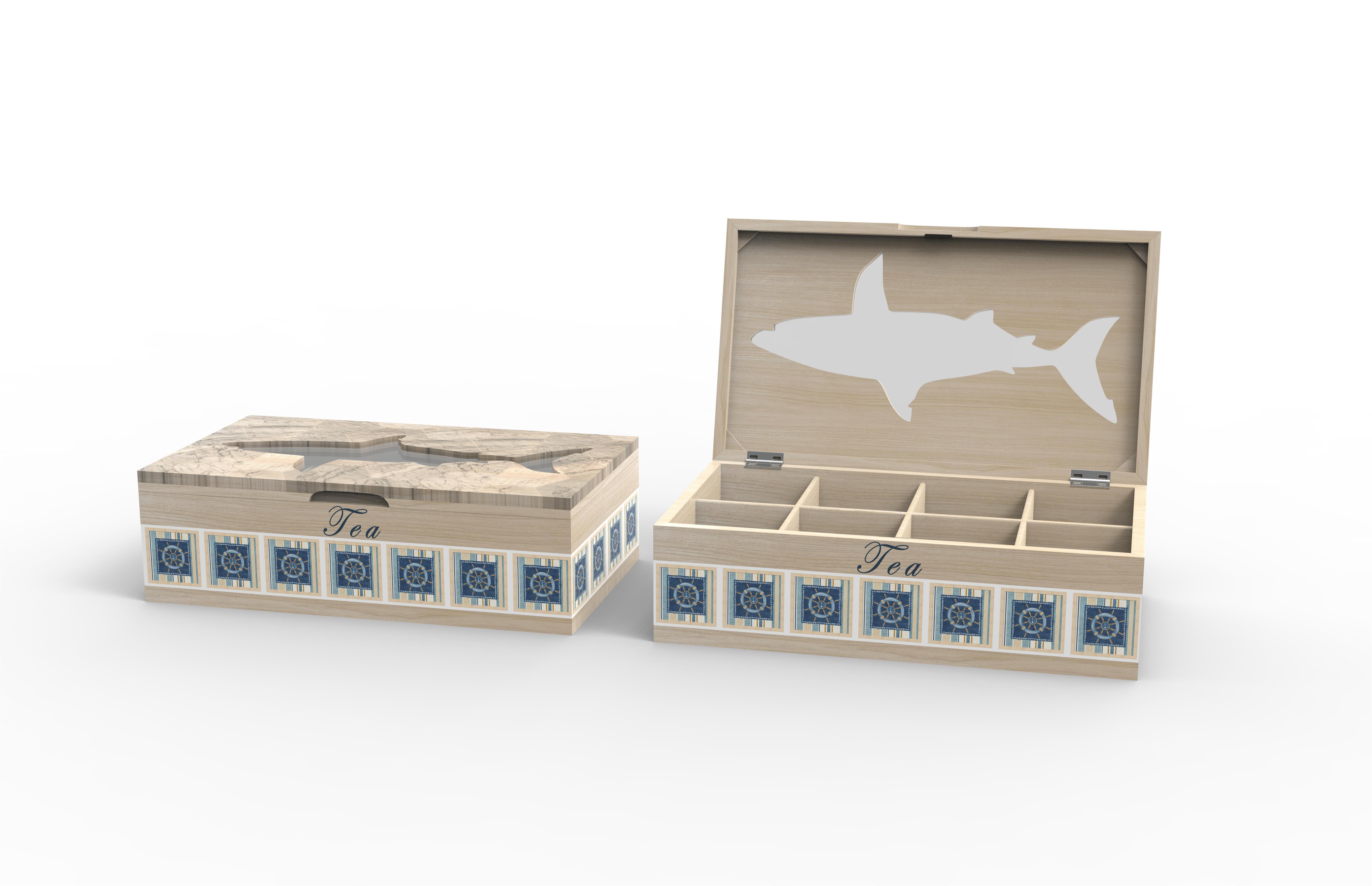 Lixincrafts seaside sanctuary decor, sea style decor,tea box