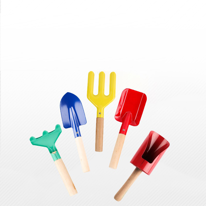 Colorful Garden Tools Mini Trowel Rake Shovel with Wooden Handle