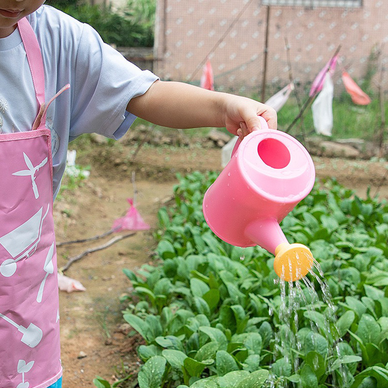 Pink And Purple Garden Tool Set for Girls with Gloves Tool Bag Watering Can