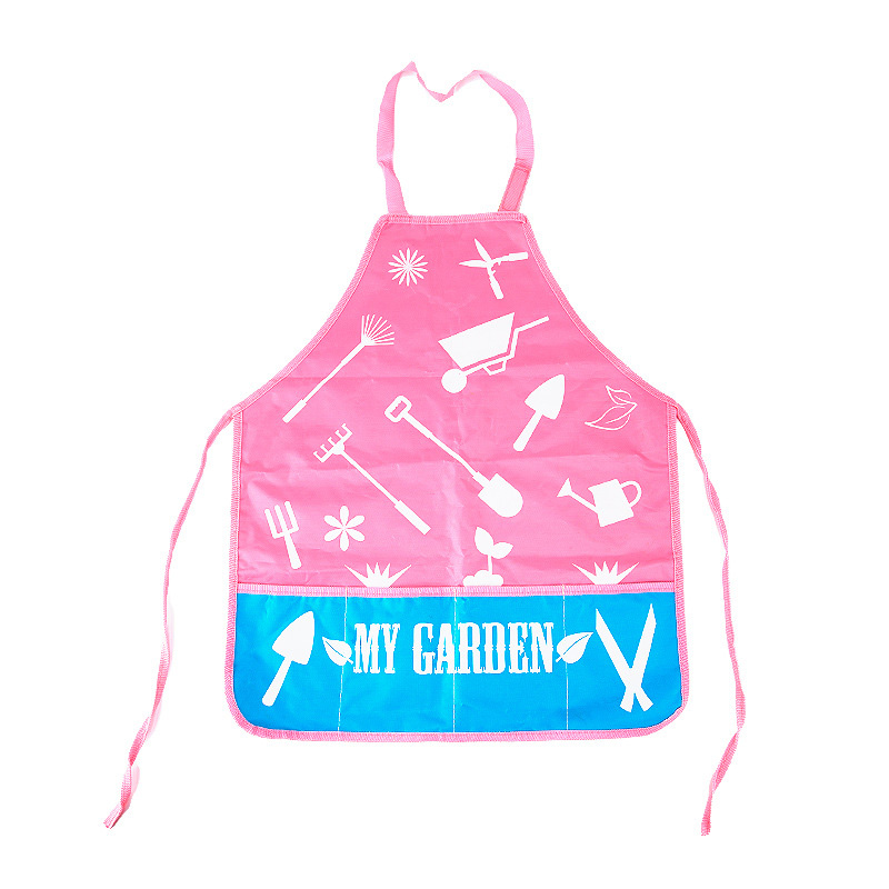 Pink And Purple Garden Tool Set for Girls with Gloves Tool Bag Watering Can